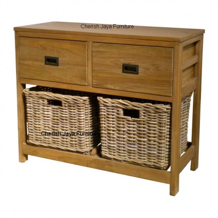 SJCD 004 Kubu Chest 2 Drawers H=67 x W=67 x D=35 cm